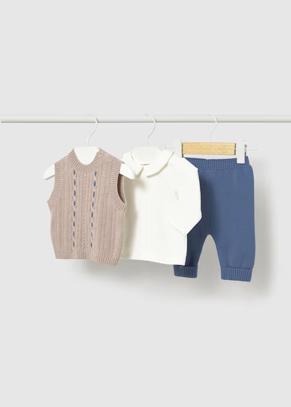 Mayoral completo gilet 3pz neonato