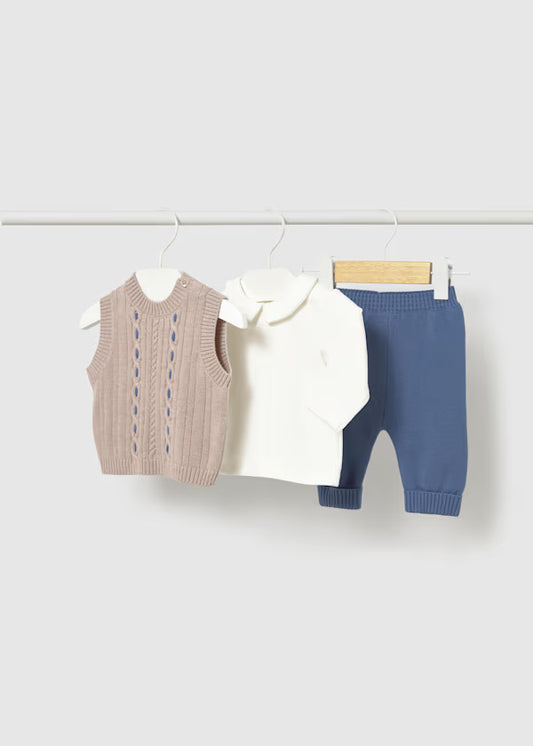 Mayoral completo gilet 3pz neonato