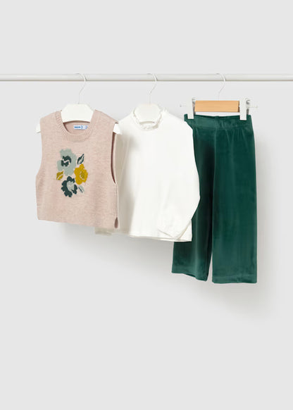 Mayoral Completo 3pz gilet bimba