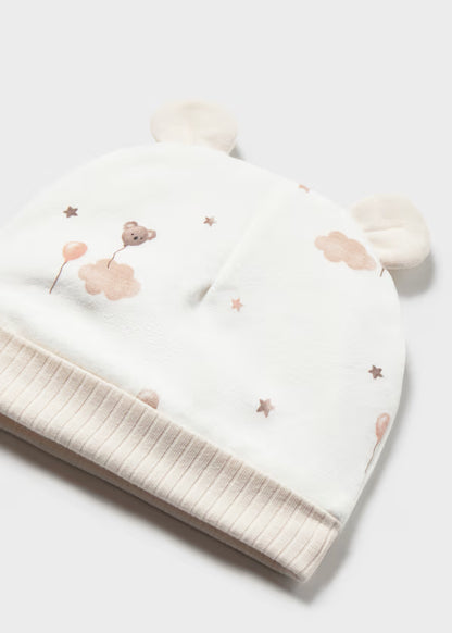 Mayoral Set pigiama cappello e bavaglino con orsetto