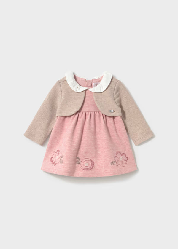 Mayoral Vestito con scaldacuore neonata