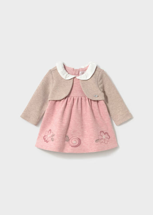 Mayoral Vestito con scaldacuore neonata