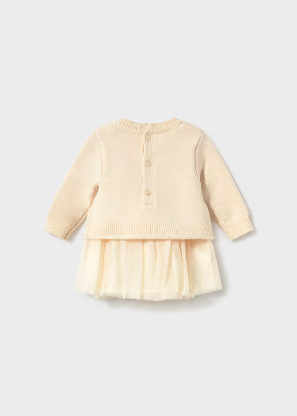 Mayoral Vestito a maglia fiori