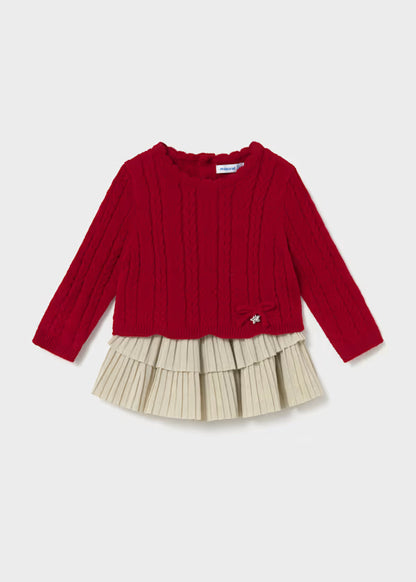 Mayoral Completo con gonna volant e maglione