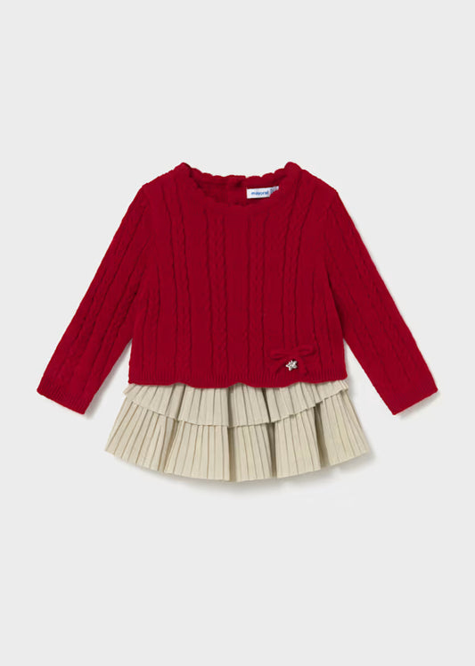 Mayoral Completo con gonna volant e maglione