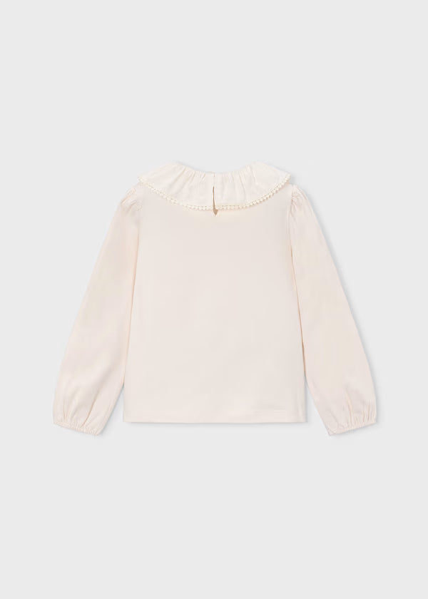 Mayoral Blusa con colletto volant