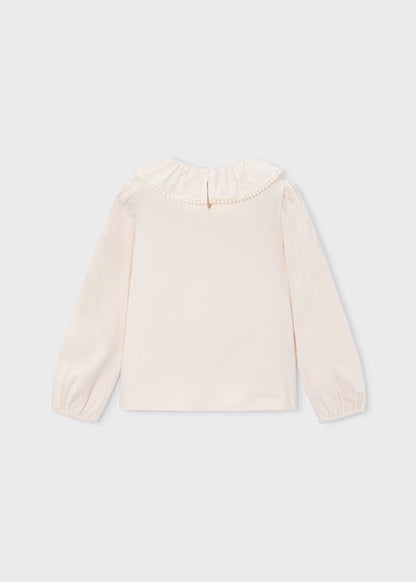 Mayoral Blusa con colletto volant