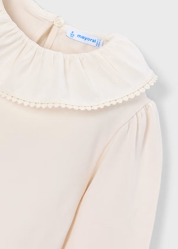 Mayoral Blusa con colletto volant