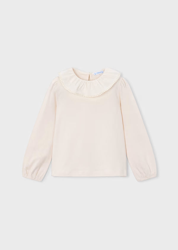 Mayoral Blusa con colletto volant