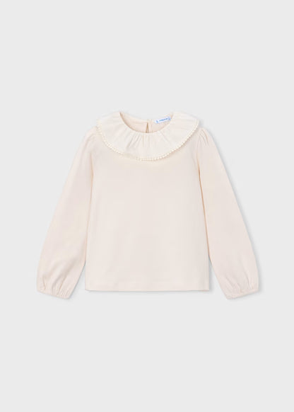 Mayoral Blusa con colletto volant