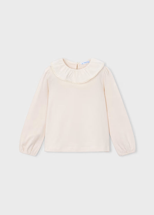 Mayoral Blusa con colletto volant