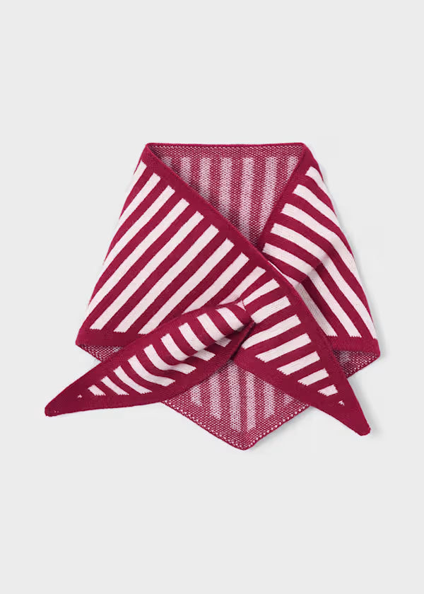 Mayoral Maglione con foulard a righe bambina