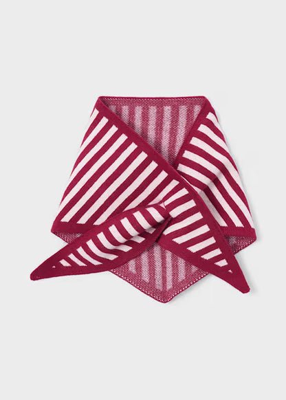 Mayoral Maglione con foulard a righe bambina