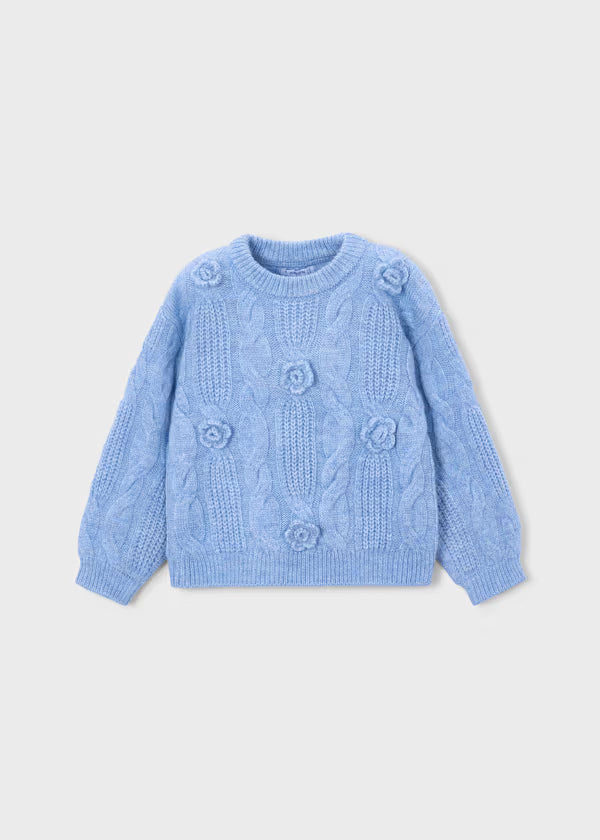 Mayoral Maglione applicazione fiore per bambina