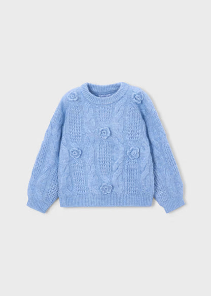 Mayoral Maglione applicazione fiore per bambina