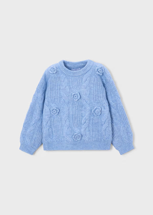 Mayoral Maglione applicazione fiore per bambina