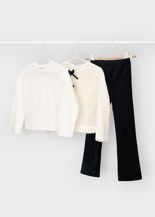 Mayoral Completo 3pz cardigan per bambina