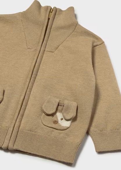 Mayoral Giacca in maglia con fantasia cagnolino