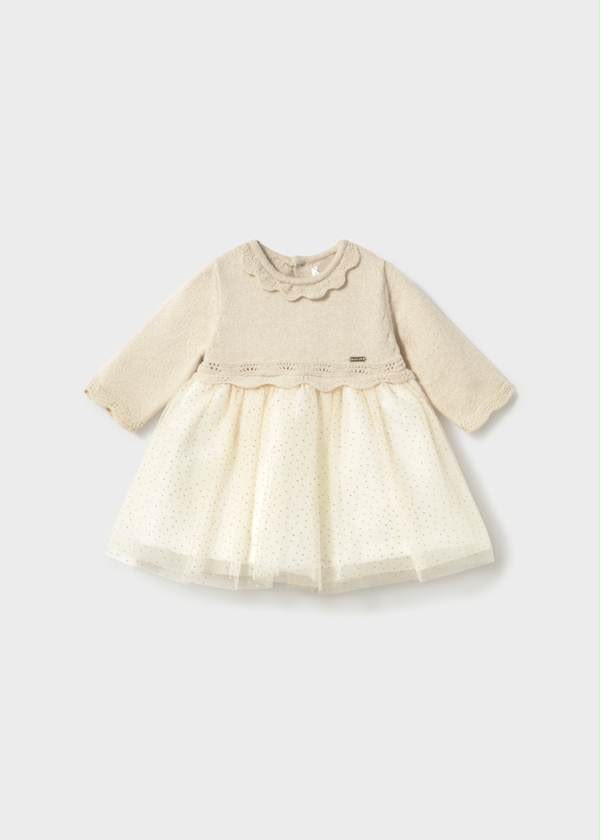 Mayoral Vestito tricot e tulle