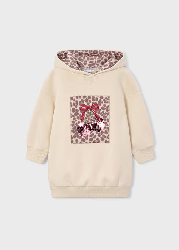 Mayoral Vestito felpa con cappuccio
