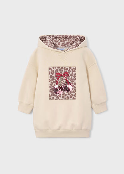Mayoral Vestito felpa con cappuccio