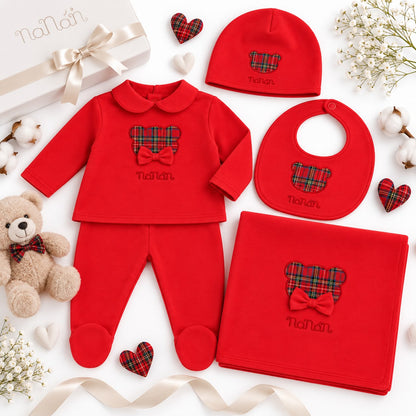 Nana'n set con completo, cappellino, bavaglino e copertina