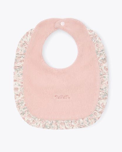 Nanan tutina neonata in ciniglia con bavetta, cappellino e copertina