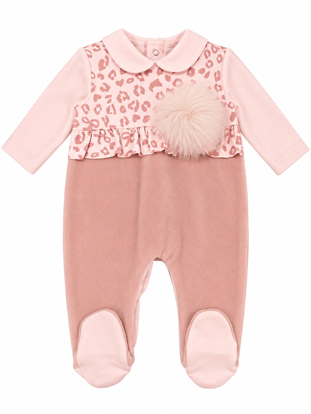 Ninnaoh set nascita con tutina, turbante, bavetta, copertina e lenzuolino maculato
