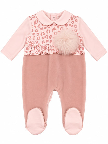 Ninnaoh set nascita con tutina, turbante, bavetta, copertina e lenzuolino maculato