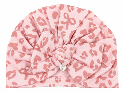 Ninnaoh set nascita con tutina, turbante, bavetta, copertina e lenzuolino maculato