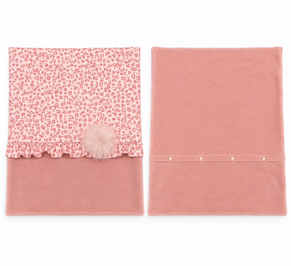 Ninnaoh set nascita con tutina, turbante, bavetta, copertina e lenzuolino maculato