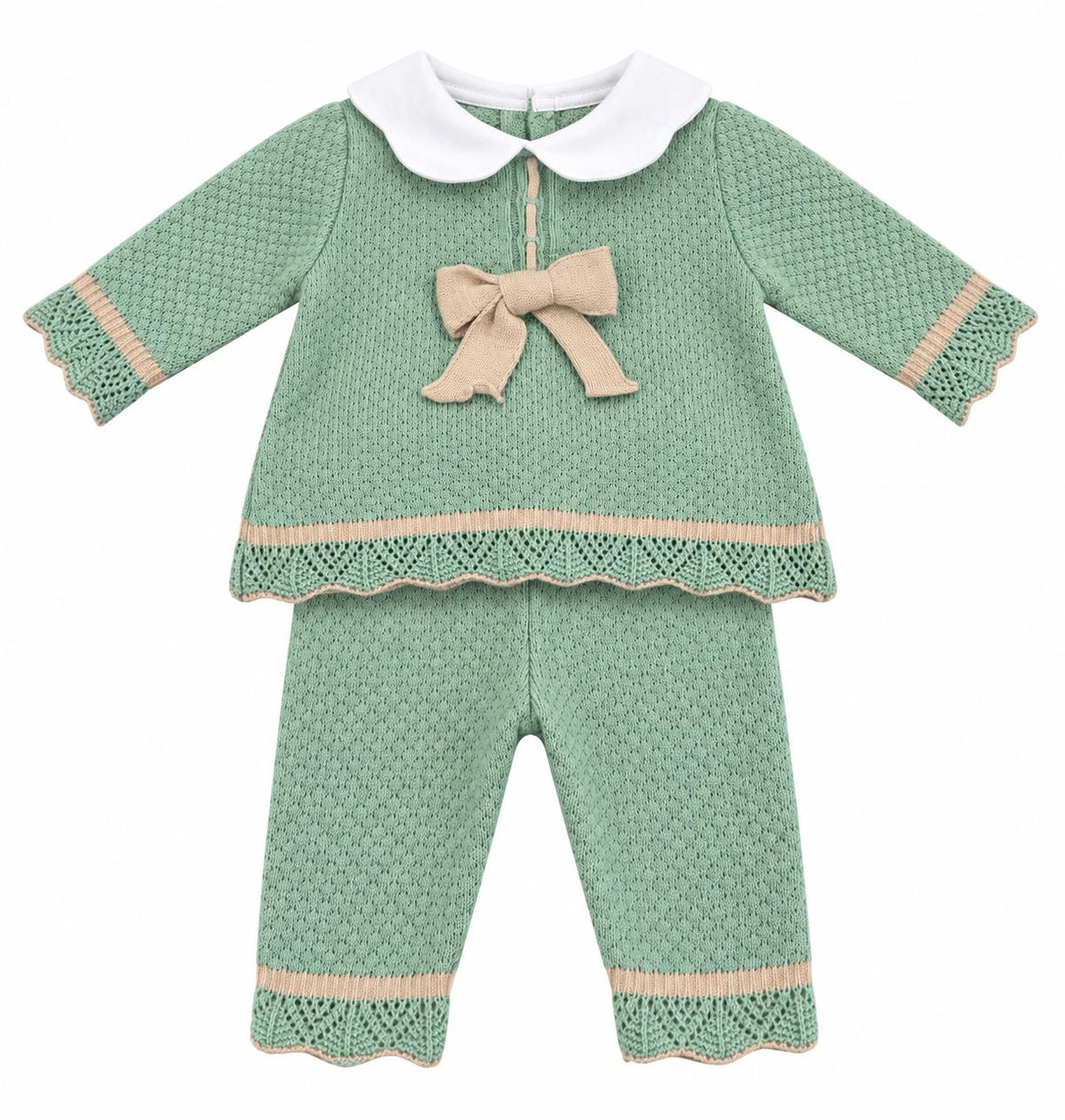 Pappa e Latte Set nascita con completo, bavaglino, scarpine e cappellino