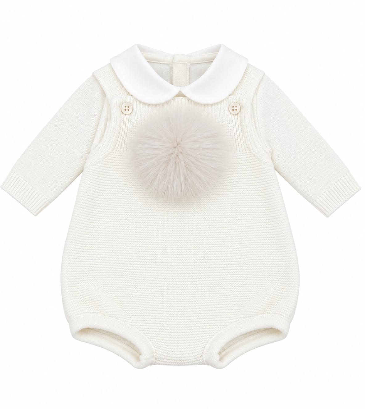 Pappa e Latte set nascita con pagliaccetto, giacchetta, copertina, scarpette, cappellino e bavetta
