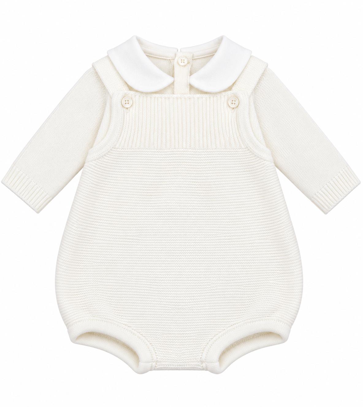 Pappa e Latte set nascita con pagliaccetto, giacchetta, copertina, scarpette, cappellino e bavetta