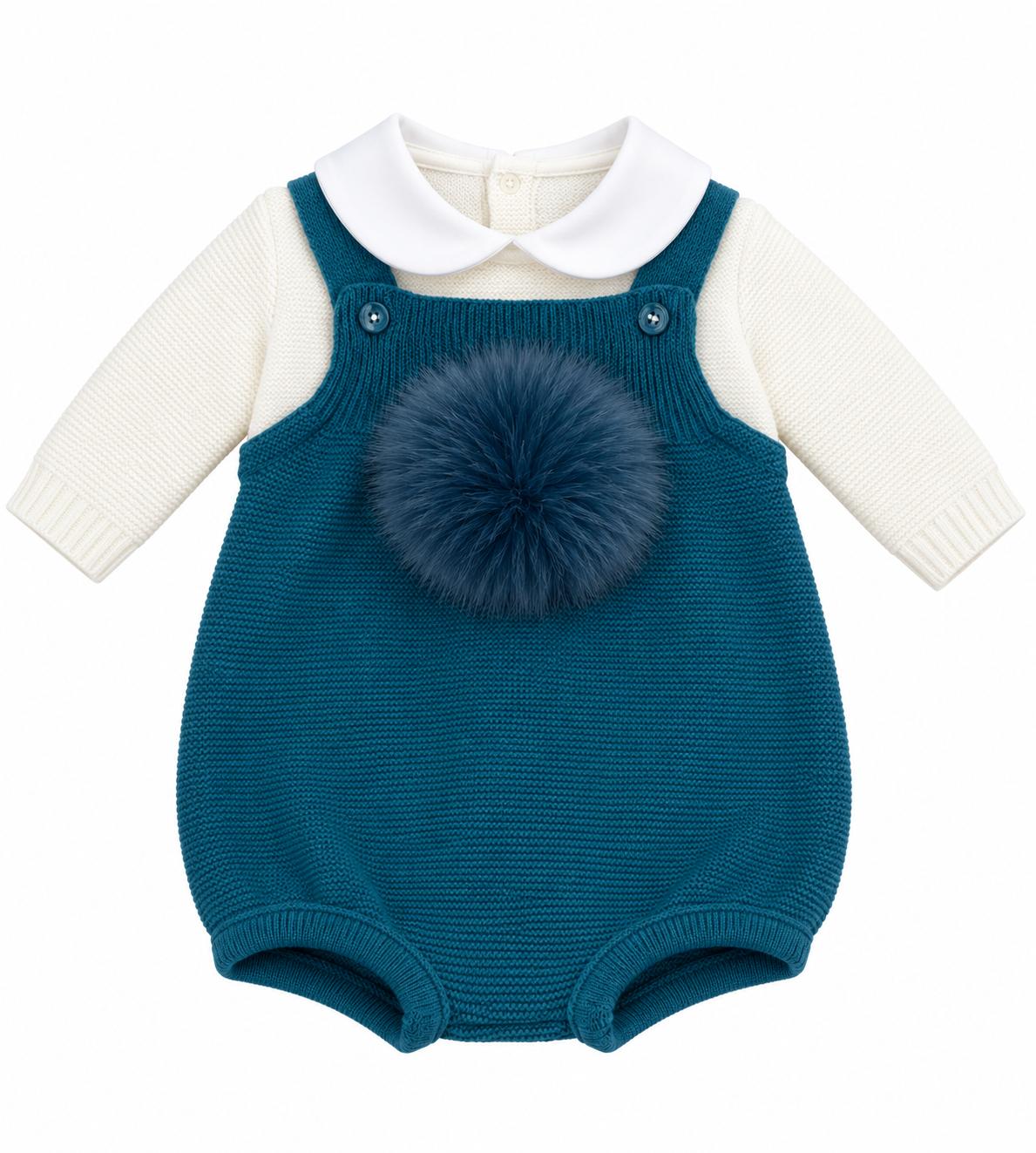 Pappa e Latte set nascita con pagliaccetto, giacchetta, copertina, scarpette, cappellino e bavetta