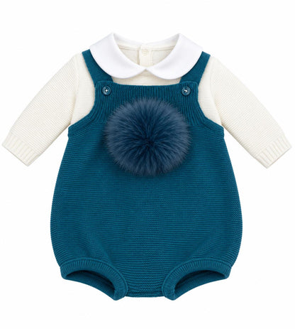 Pappa e Latte set nascita con pagliaccetto, giacchetta, copertina, scarpette, cappellino e bavetta