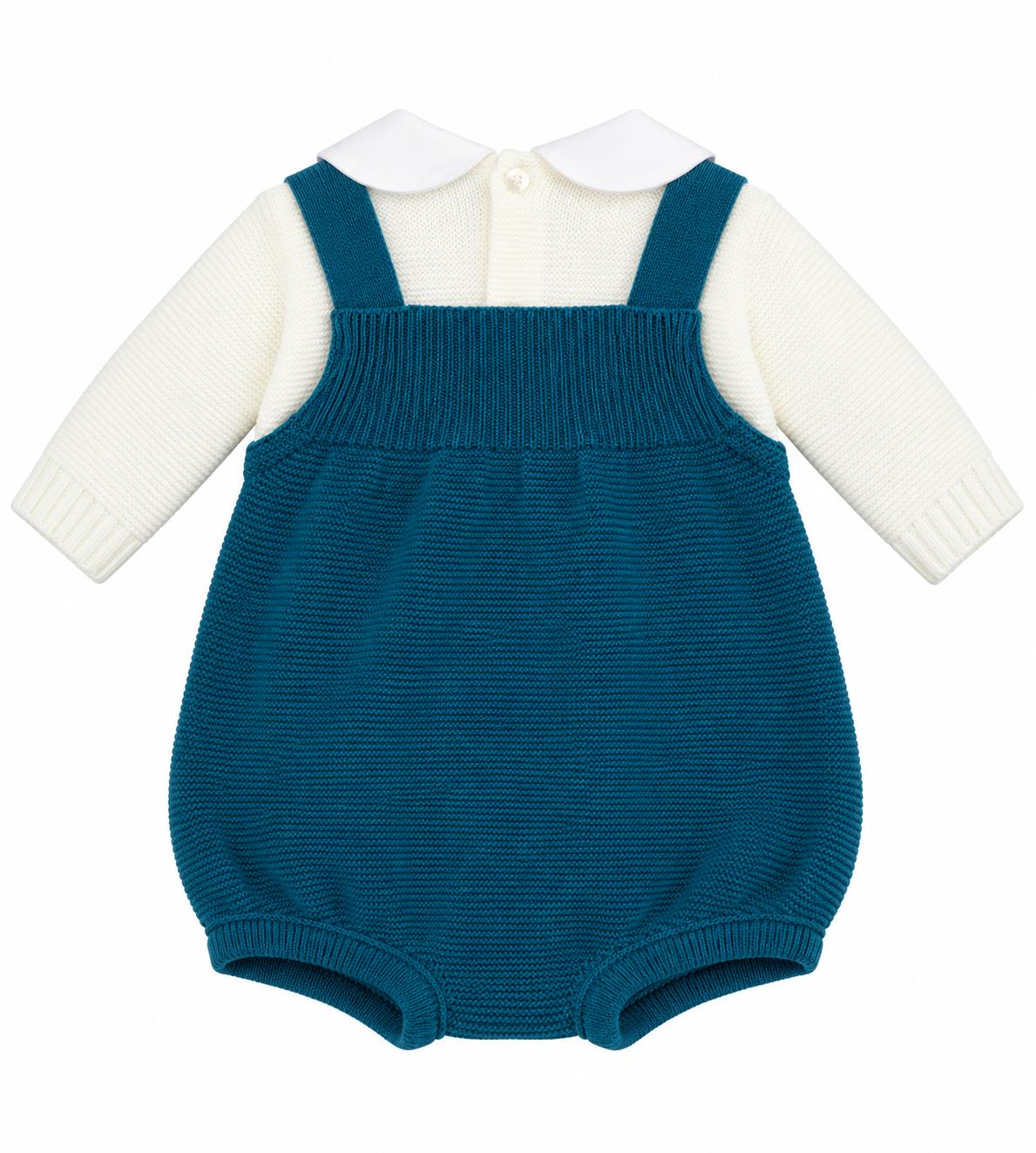 Pappa e Latte set nascita con pagliaccetto, giacchetta, copertina, scarpette, cappellino e bavetta