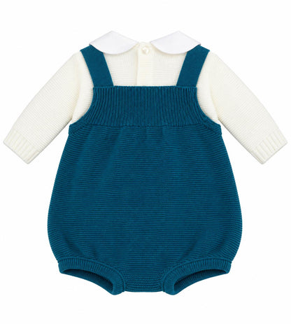 Pappa e Latte set nascita con pagliaccetto, giacchetta, copertina, scarpette, cappellino e bavetta