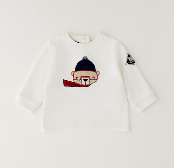 Roy Roger's Maglia orsetto ricamato