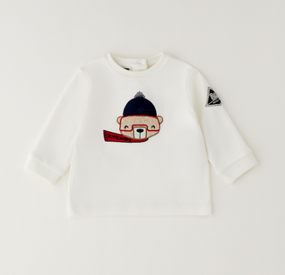 Roy Roger's Maglia orsetto ricamato