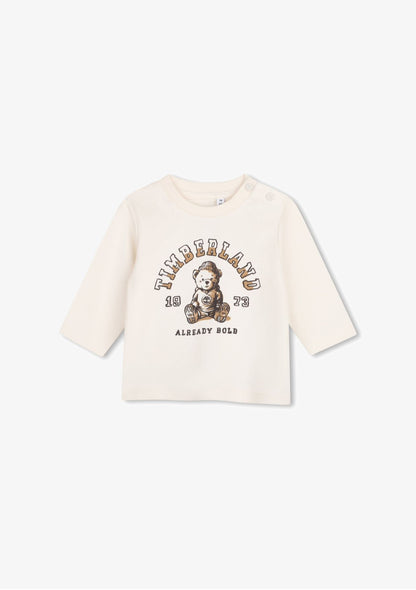 Timberland t-shirt maniche lunghe con orsetto