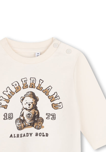 Timberland t-shirt maniche lunghe con orsetto