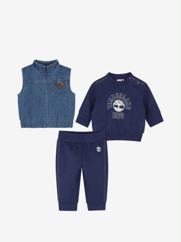 Timberland completo con gilet e tuta neonato