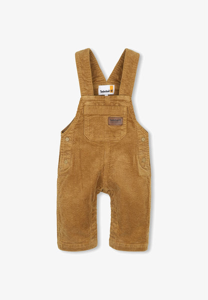 Timberland salopette in velluto neonato