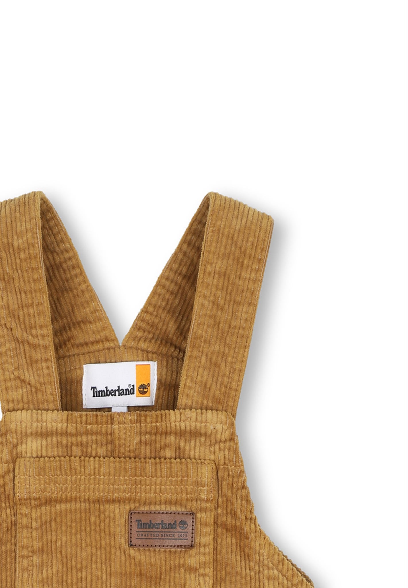 Timberland salopette in velluto neonato