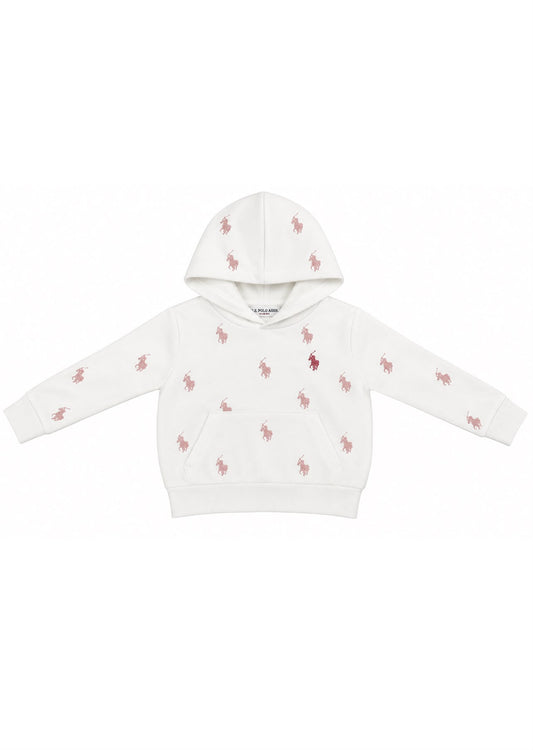 US Polo Felpa con cappuccio bambina