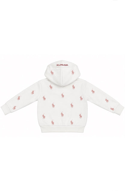 US Polo Felpa con cappuccio bambina