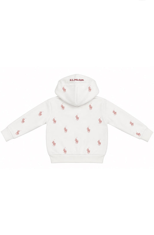 US Polo Felpa con cappuccio bambina