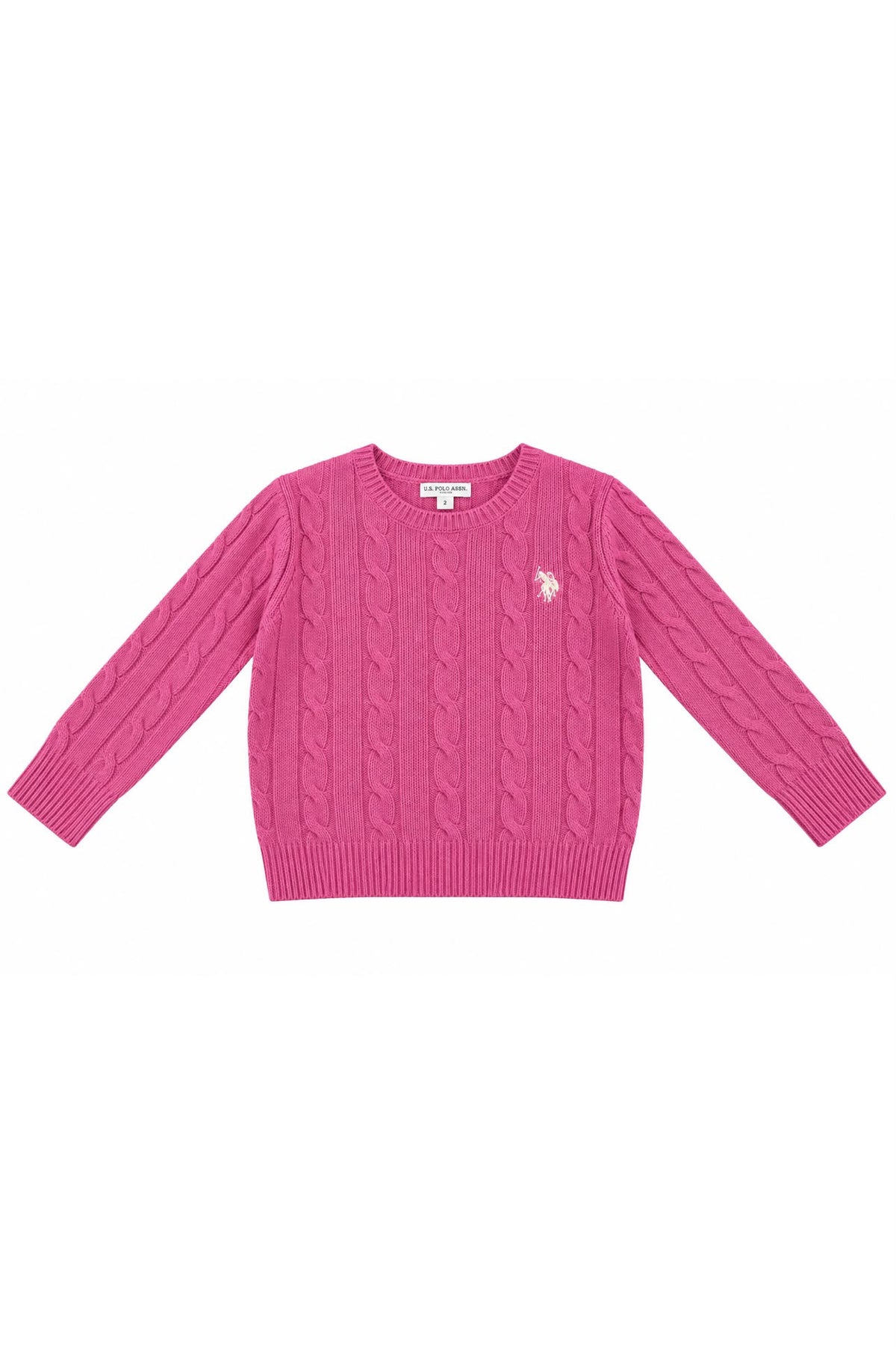 US Polo Maglioncino treccia bambina