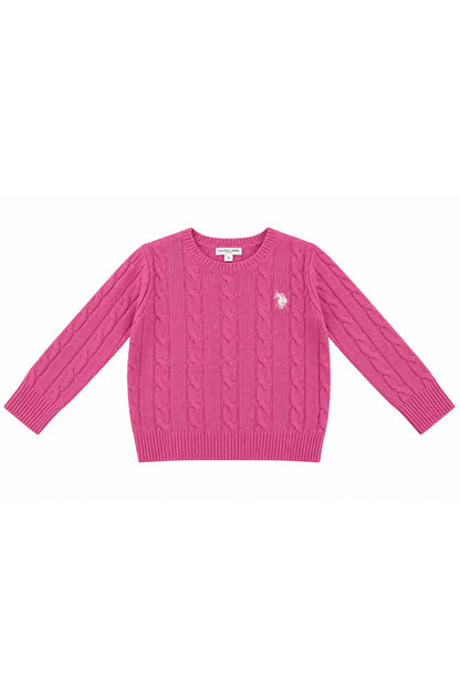 US Polo Maglioncino treccia bambina